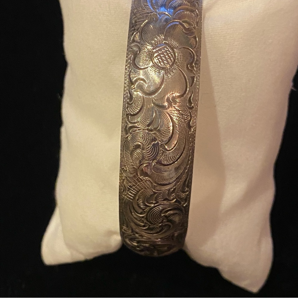 Vintage Sterling Silver Charlie Pattison Signed Bracelet - Picture 12 of 16